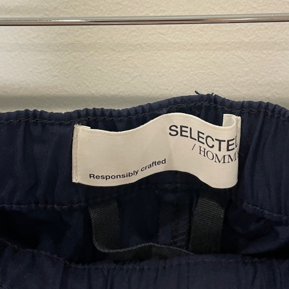 Selected Homme Dark Blue Men’s Shorts - Picture 6 of 9